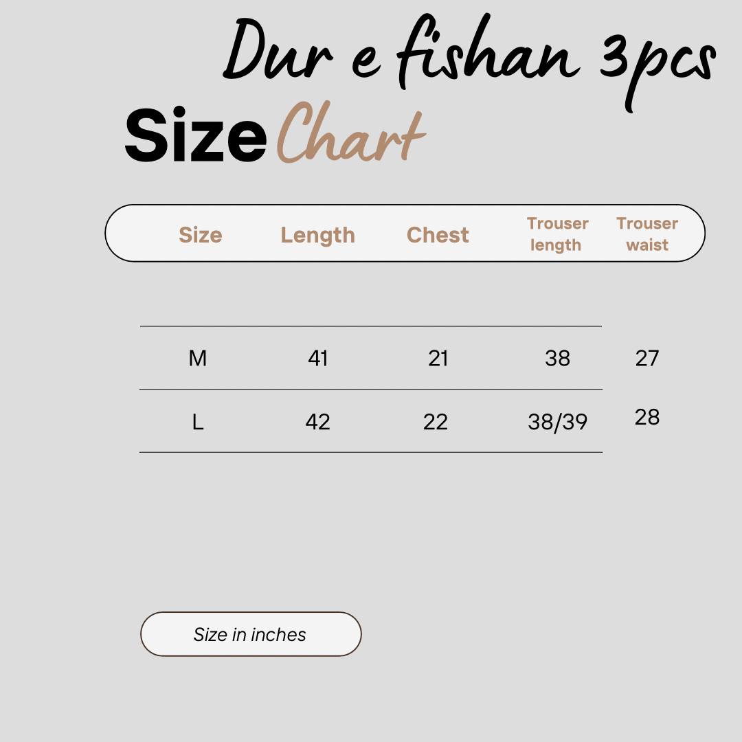 Dur-e-Fishan - 3 Piece Suit
