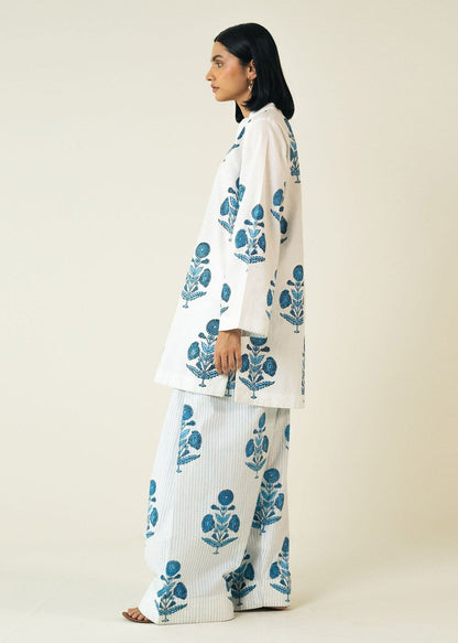 Minsa 2 pc - Printed Lawn Farshi Shalwar