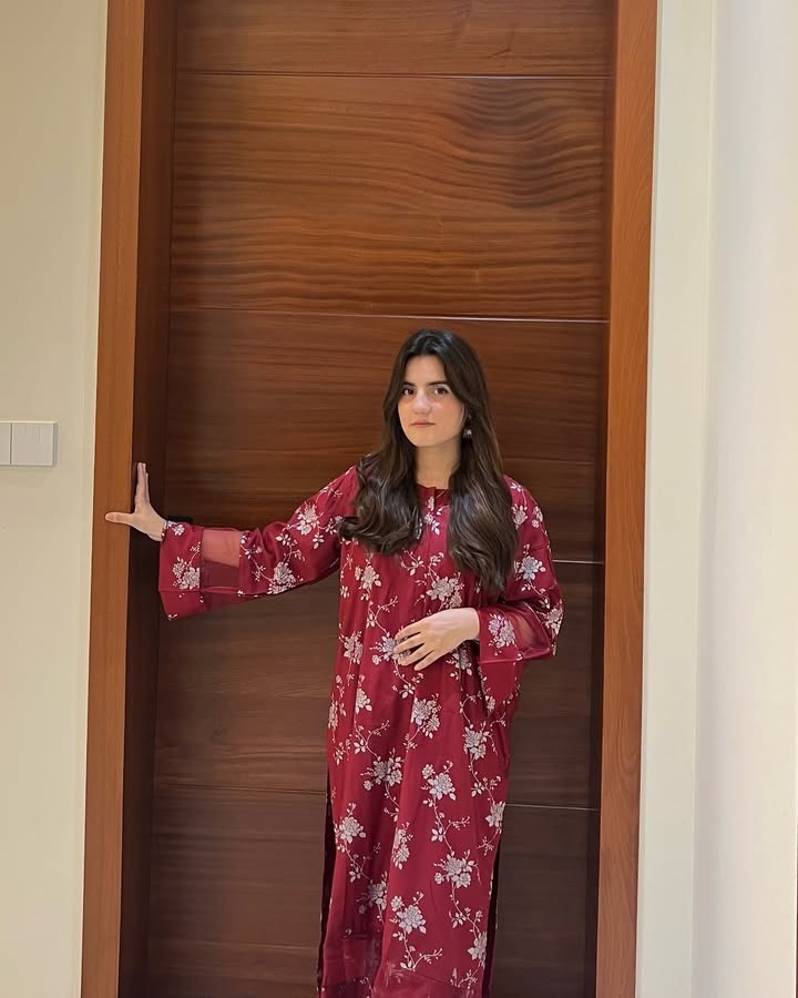 Maroon Floral 2 PC PRINTED