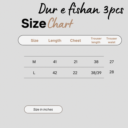 Dur-e-Fishan - 3 Piece Suit