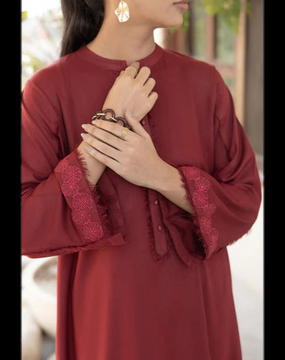 Mahroon Lily - 2 Piece Suit