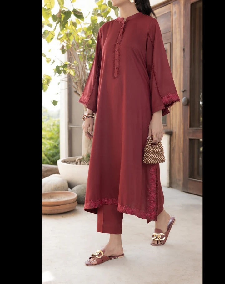 Mahroon Lily - 2 Piece Suit