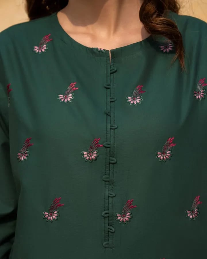 Green Zinnias - 3 Piece Suit