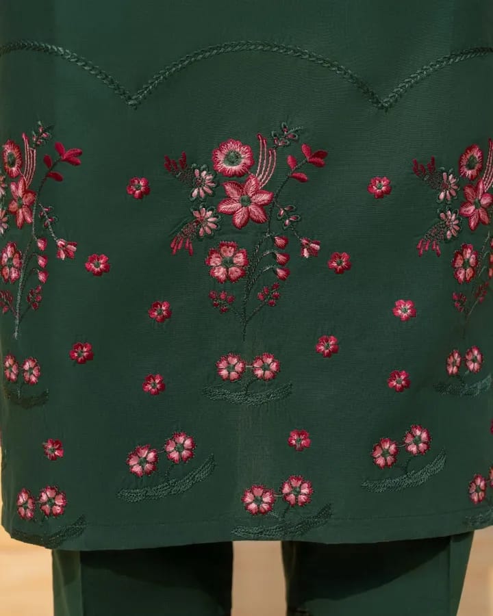 Green Zinnias - 3 Piece Suit