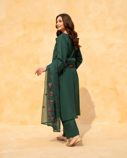 Green Zinnias - 3 Piece Suit