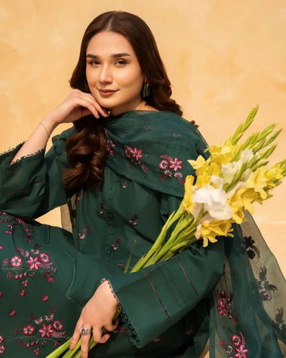 Green Zinnias - 3 Piece Suit