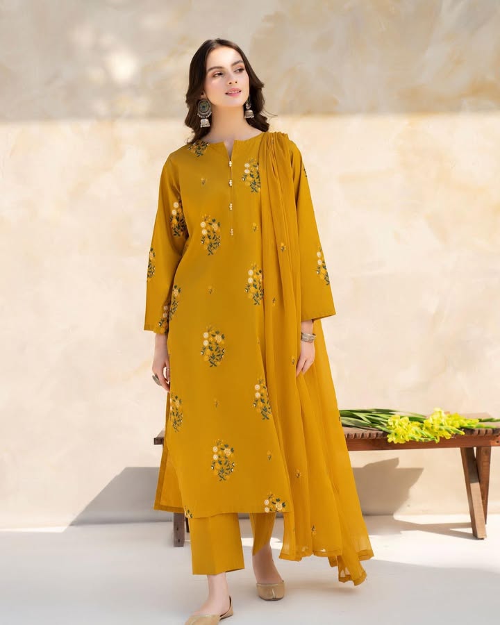 Mustard Hill Stitched  - 3 Piece Suit