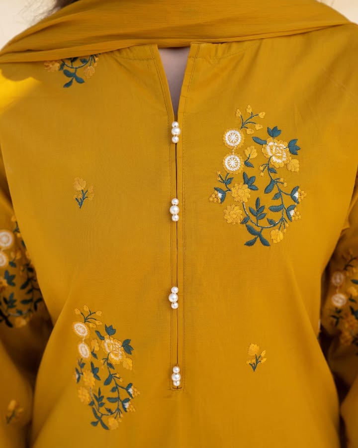 Mustard Hill Stitched  - 3 Piece Suit